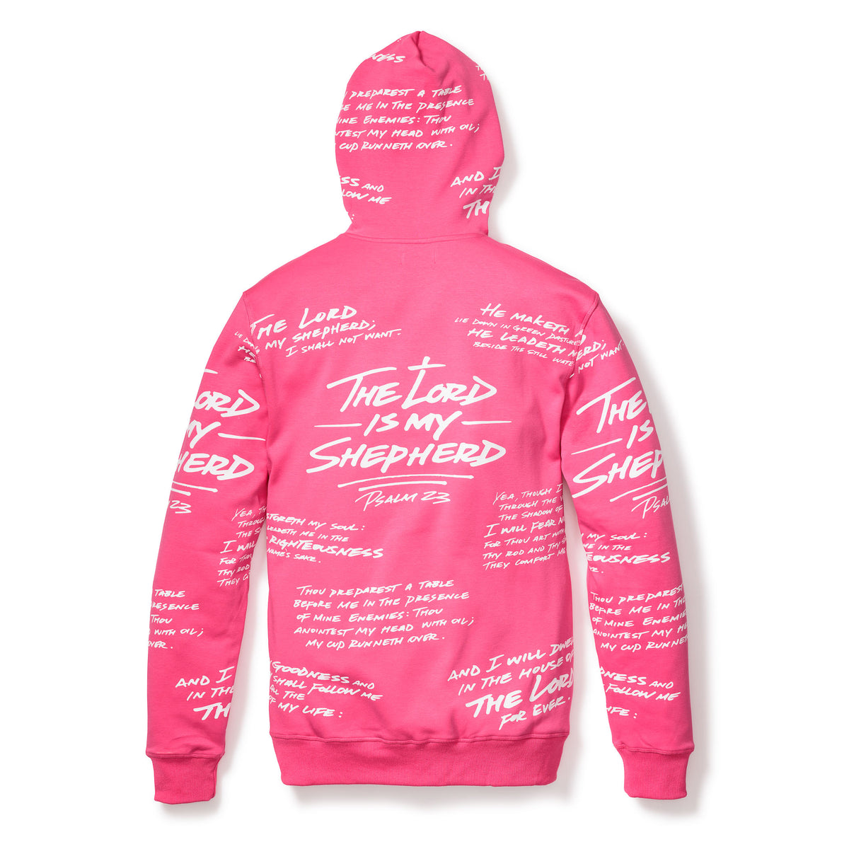 Psalm 23 Hoodie - Hot Pink