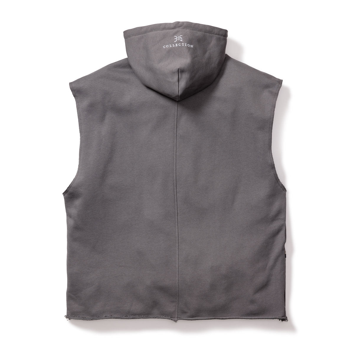 3:16 Sleeveless Hoodie - GRAY - 316collection